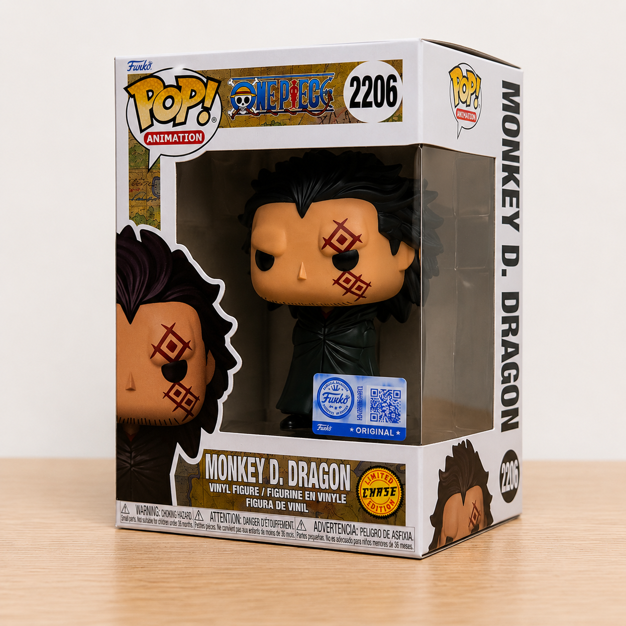 ONE PIECE - POP Animation N° 2206 - Monkey D. Dragon avec Chase