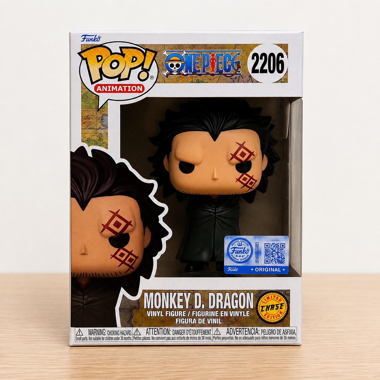 ONE PIECE - POP Animation N° 2206 - Monkey D. Dragon avec Chase