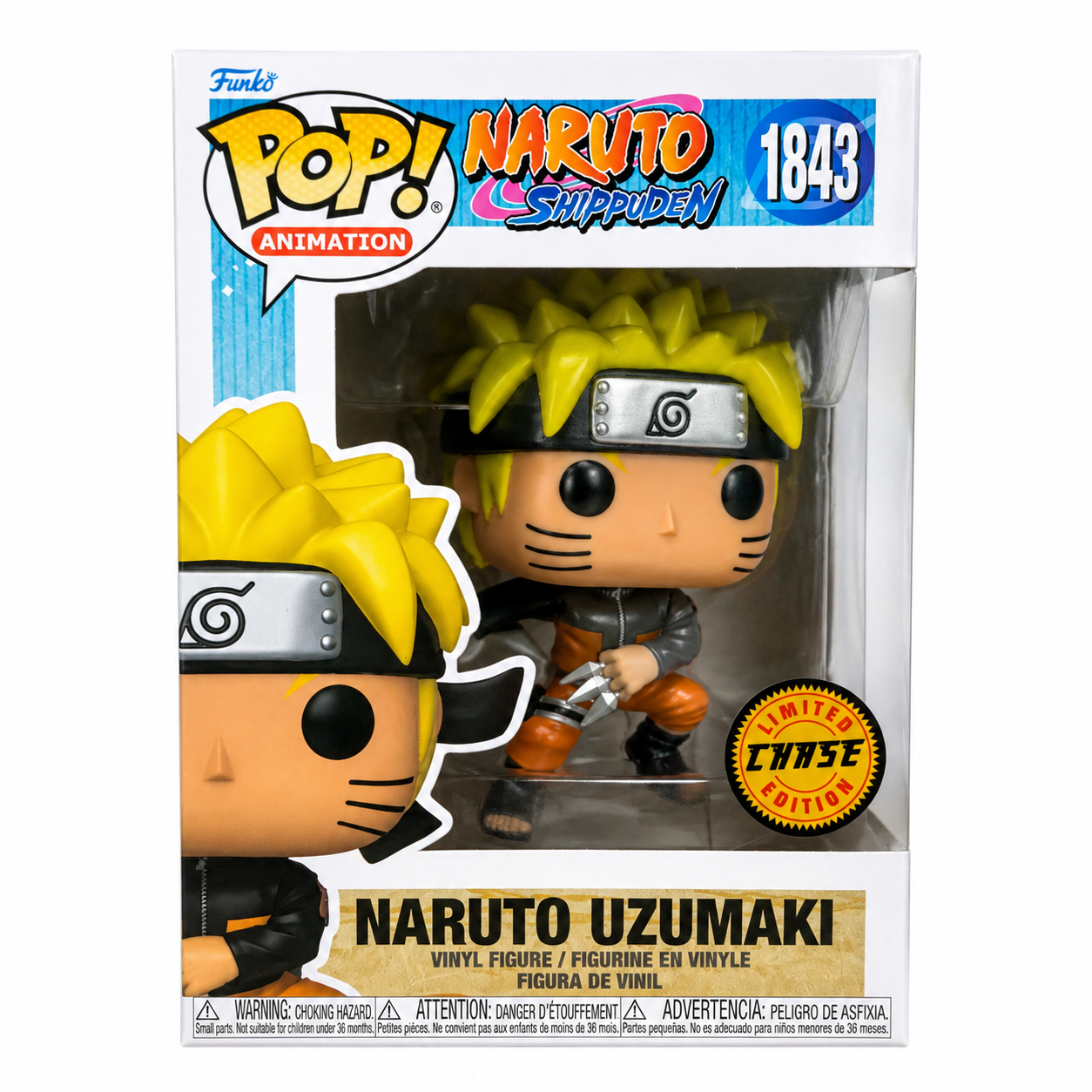 NARUTO SHIPPUDEN - POP Animation N° 1843 - Naruto avec Chase (MT)