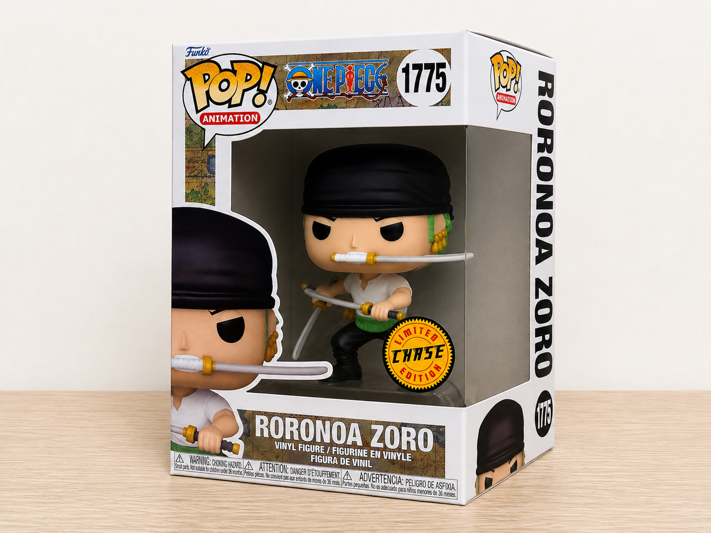 ONE PIECE – POP! Animation N°1775 – Roronoa Zoro – Standard ou Chase