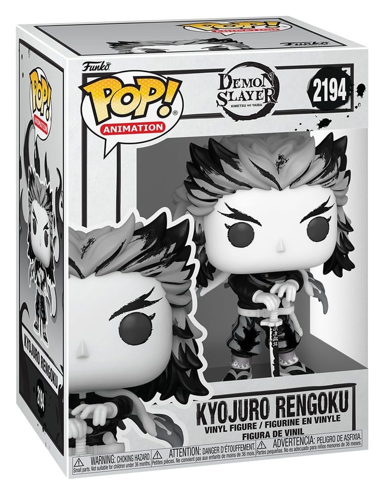 Demon Slayer: Kimetsu no Yaiba POP! Animation Vinyl figurines Rengoku(Sumi-Ink) 9 cm