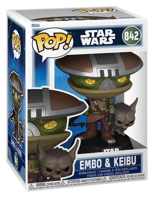 Star Wars: The Mandalorian and Grogu POP! & Buddy Vinyl figurine Embo & Keibu 9 cm