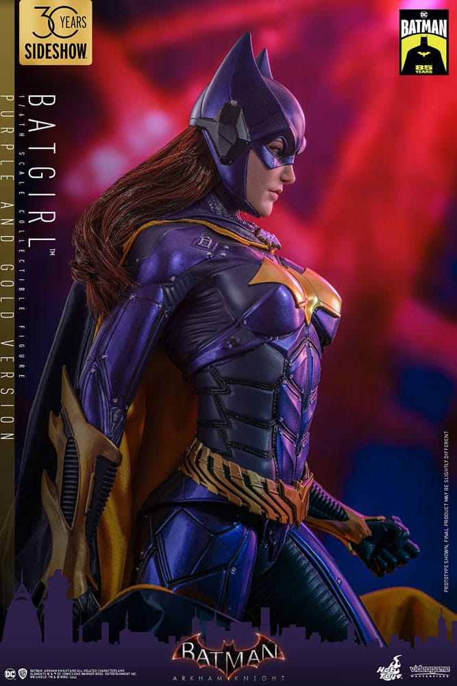 Batman Arkham Knight figurine Videogame Masterpiece 1/6 Batgirl (Purple and Gold Version) Exclusive 30 cm