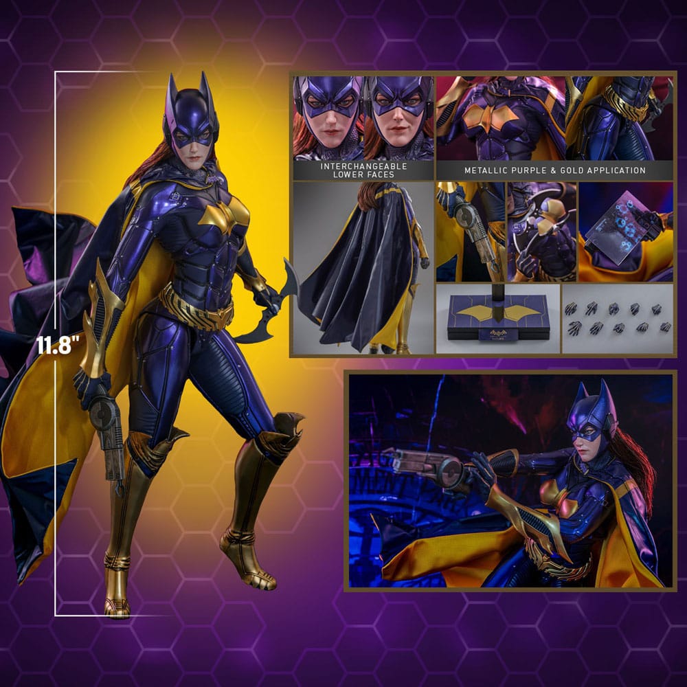 Batman Arkham Knight figurine Videogame Masterpiece 1/6 Batgirl (Purple and Gold Version) Exclusive 30 cm