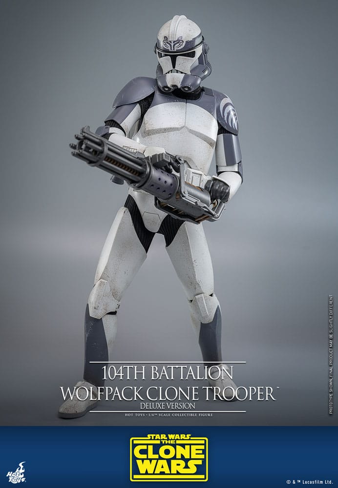 Star Wars The Clone Wars figurine 1/6 104th Battalion Wolfpack Clone Trooper Deluxe Version 30 cm