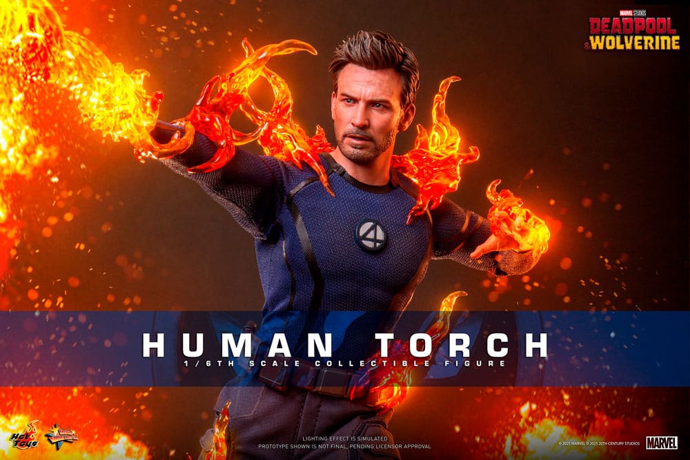 Deadpool & Wolverine Movie Masterpiece figurine 1/6 Human Torch 31 cm