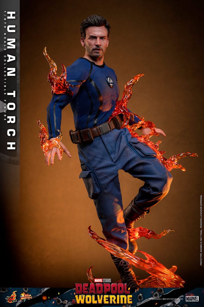 Deadpool & Wolverine Movie Masterpiece figurine 1/6 Human Torch 31 cm