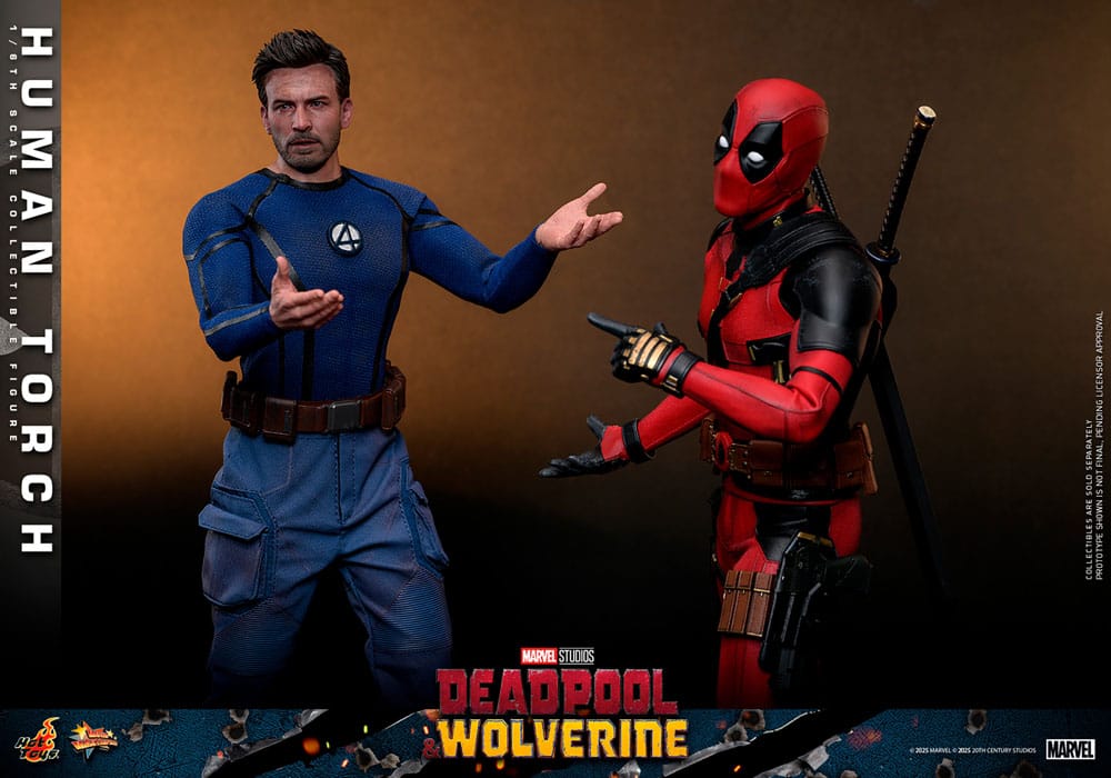 Deadpool & Wolverine Movie Masterpiece figurine 1/6 Human Torch 31 cm