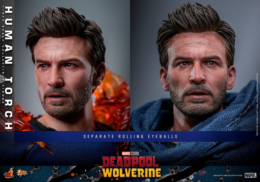 Deadpool & Wolverine Movie Masterpiece figurine 1/6 Human Torch 31 cm