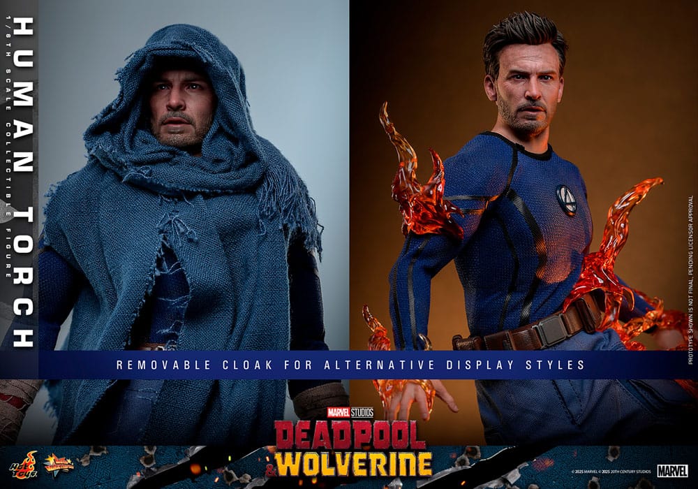 Deadpool & Wolverine Movie Masterpiece figurine 1/6 Human Torch 31 cm
