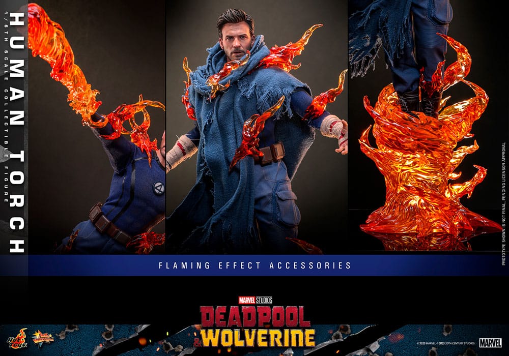 Deadpool & Wolverine Movie Masterpiece figurine 1/6 Human Torch 31 cm