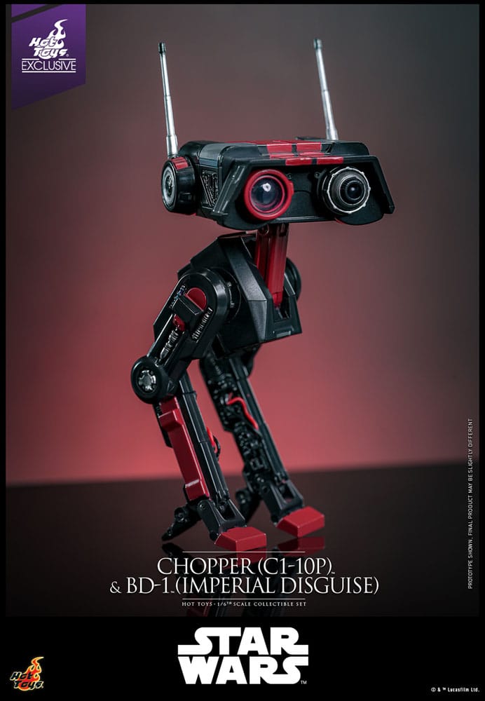 Star Wars figurine set 1/6 Chopper (C1-10P™) & BD-1™ (Imperial Disguise) 18 cm & 8 cm