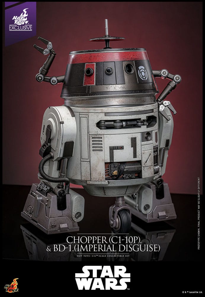 Star Wars figurine set 1/6 Chopper (C1-10P™) & BD-1™ (Imperial Disguise) 18 cm & 8 cm