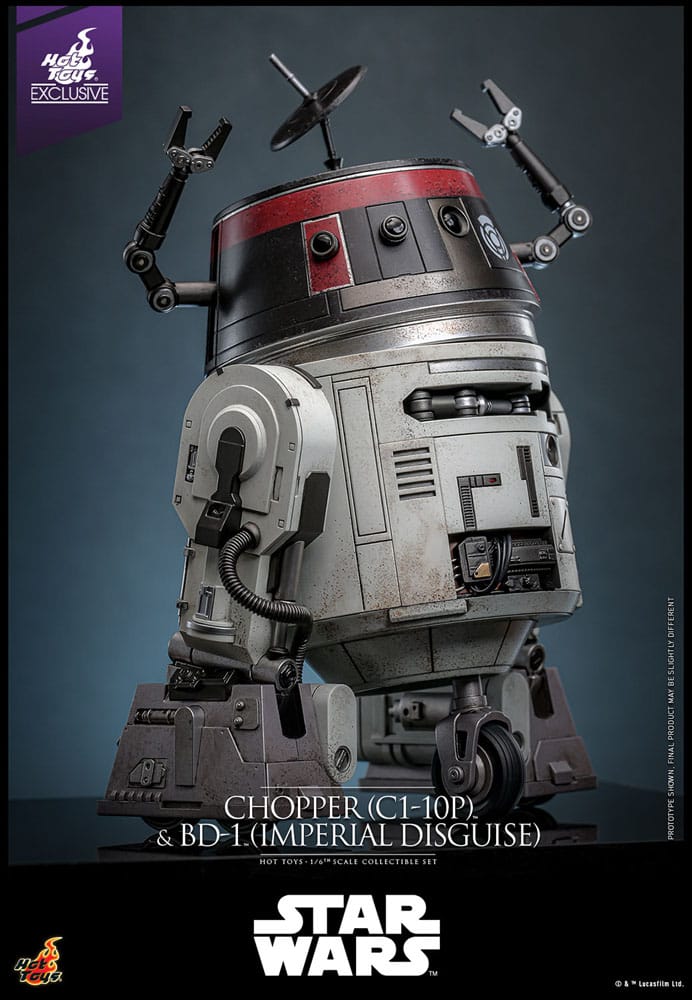 Star Wars figurine set 1/6 Chopper (C1-10P™) & BD-1™ (Imperial Disguise) 18 cm & 8 cm