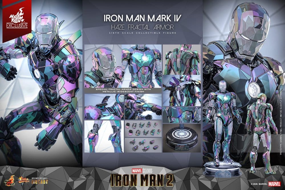 Iron Man 2 figurine 1/6 Iron Man Mark IV (Haze Fractal Armor) 33 cm