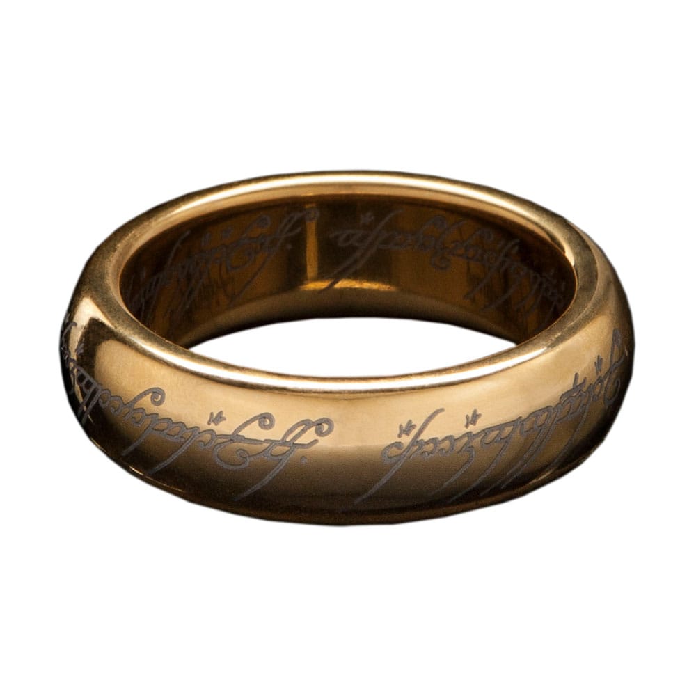 Le Seigneur des Anneaux – Anneau Unique en Tungstène Plaqué Or – Taille 08 – Weta Workshop