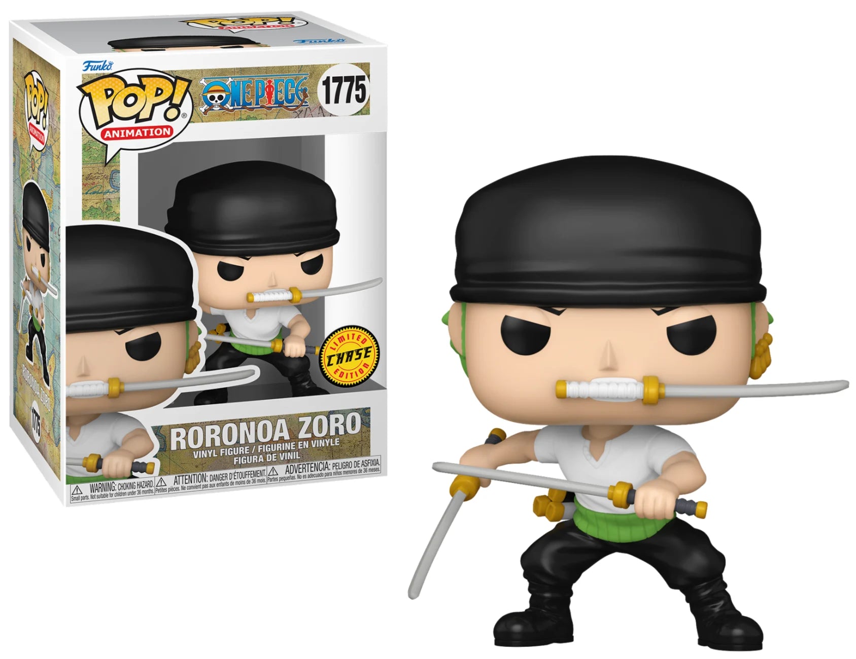 ONE PIECE – POP! Animation N°1775 – Roronoa Zoro – Standard ou Chase